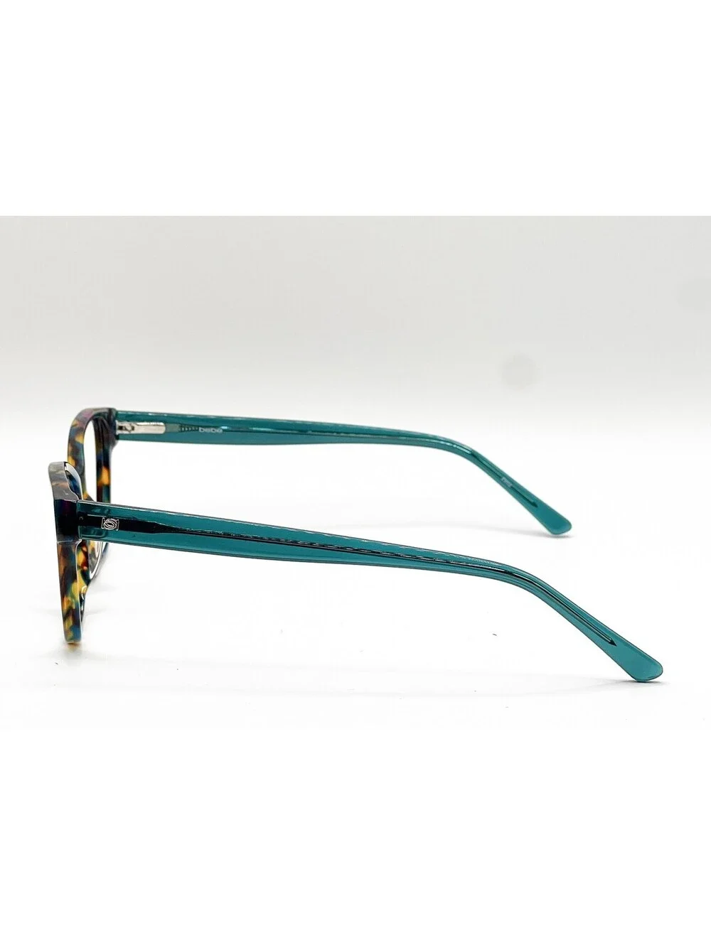 Bebe BB5205 440 Teal Pearl Rectangle Authentic Eyeglass Frames 55-16-140 - Picture 2 of 5